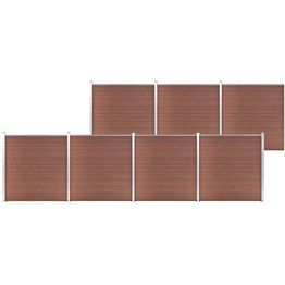 Puutarha-aita puukomposiitti 1218x186cm ruskea
