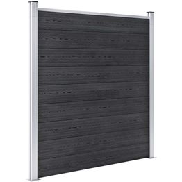 Puutarha-aita puukomposiitti 1218x186cm harmaa