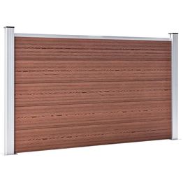 Puutarha-aita puukomposiitti 526x106cm ruskea