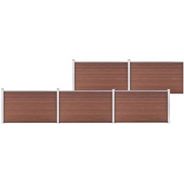 Puutarha-aita puukomposiitti 872x106cm ruskea