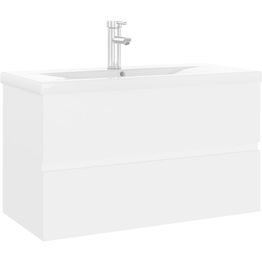 Allaskaappi altaalla, 80x38,5x45 cm, valkoinen