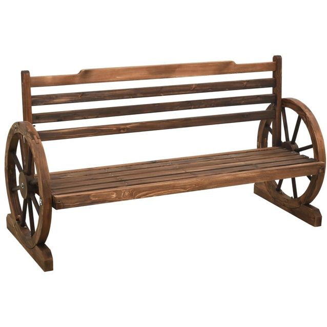 Puutarhapenkki 142 cm, täysi kuusi