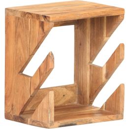 Seinään kiinnitettävä rullalautateline, 25x20x30 cm, akaasiapuu