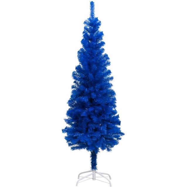 Tekojoulukuusi jalustalla, sininen, 180cm, PVC