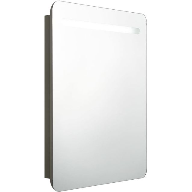 LED-kylpyhuoneen peilikaappi, antrasiitti, 60x11x80 cm