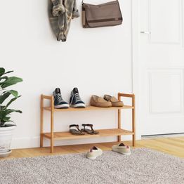 Kenkäteline FinePRICE, 69x27x41 cm, pähkinä