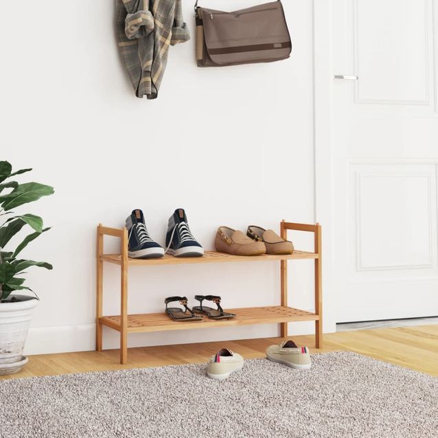 Kenkäteline fineprice, 69x27x41 cm, täysi pähkinäpuu