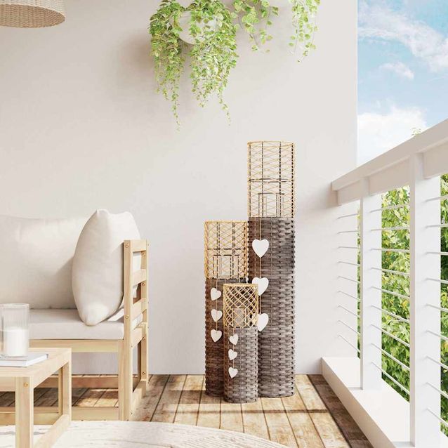 Kynttilänjalat fineprice, harmaa, 3kpl
