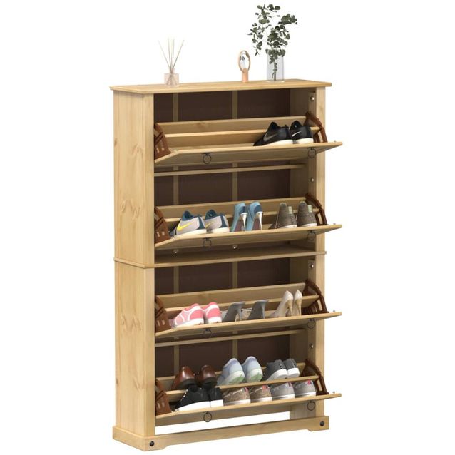 Kenkäkaappi fineprice Corona, 99 x 32 x 163,5 cm, täysi mänty