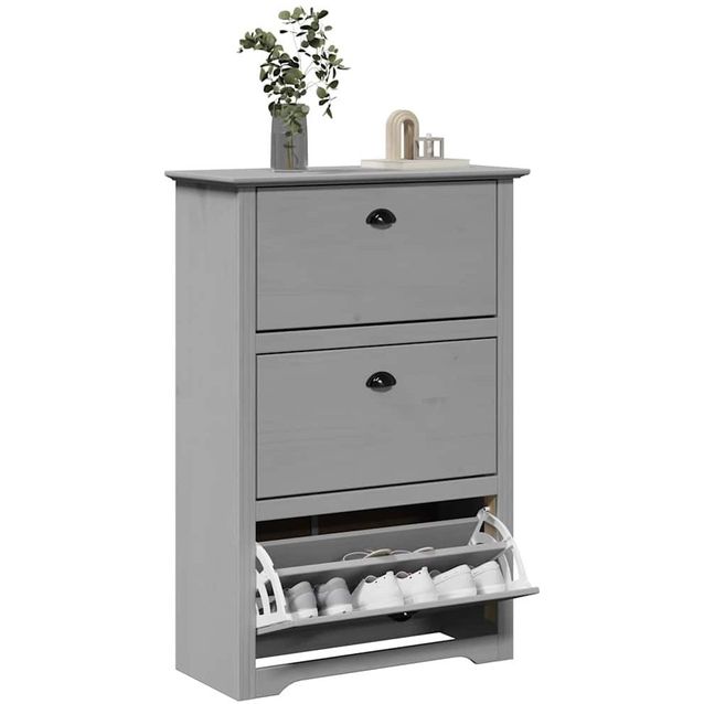Kenkäteline fineprice BODO, harmaa, 80x35x118 cm