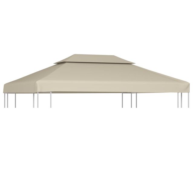 Huvimajan kangaskatto, 310g/m², beige, 3x4m