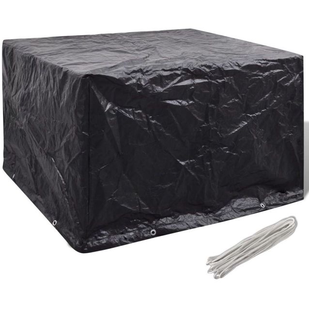 Puutarhahuonekalujen suoja, 8 kiinnitysreikää, 135 x 135 x 90 cm