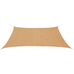 Päivänvarjo purje HDPE suorakulmainen 2x4 m beige