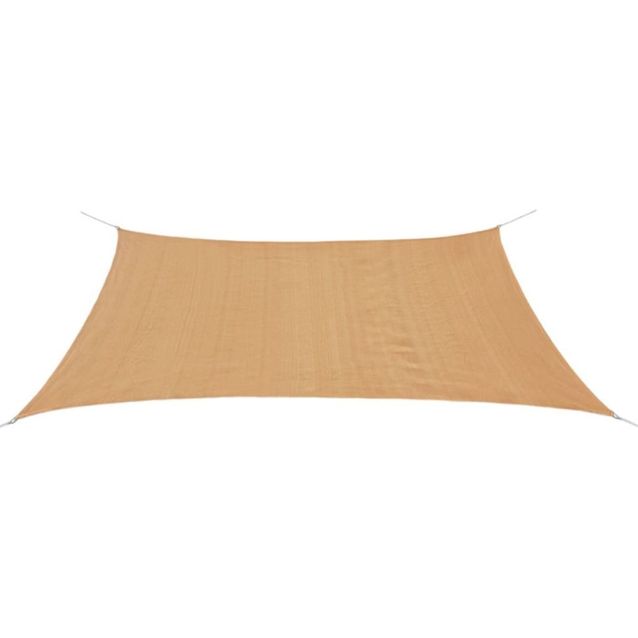 Päivänvarjo purje HDPE, suorakulmainen 2x4 m, beige