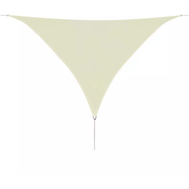 Aurinkovarjo purje HDPE, kolmikulmainen, 3.6x3.6x3.6 m, kerma