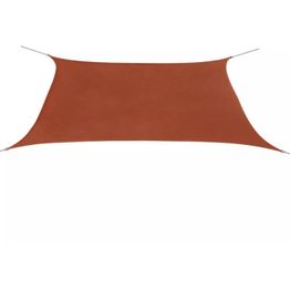 Aurinkopurje Oxford-kangas suorakaide 2x4m terrakotta