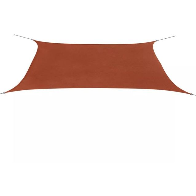 Aurinkopurje Oxford-kangas, suorakaide, 4x6m terrakotta