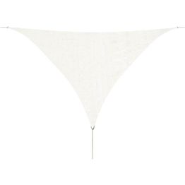 Aurinkopurje HDPE kolmikulmainen 3.6x3.6x3.6 m valkoinen
