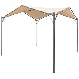 Puutarhakatos/paviljonki 3x3 teräs kulmikas beige