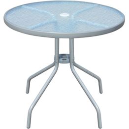 Bistropöytä harmaa 80x71 cm teräs