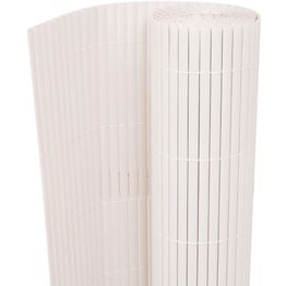 Kaksipuolinen puutarha-aita 90x500cm valkoinen