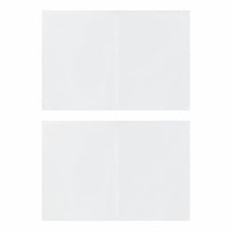 Juhlateltan sivuseinä vetoketjulla 2kpl 300x195cm polyeteeni valkoinen