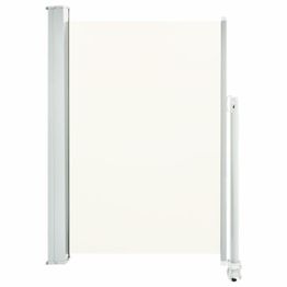 Sisäänvedettävä terassin sivumarkiisi 120 x 300 cm kerma