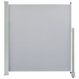 Sisäänvedettävä terassin sivumarkiisi 140 x 300 cm harmaa
