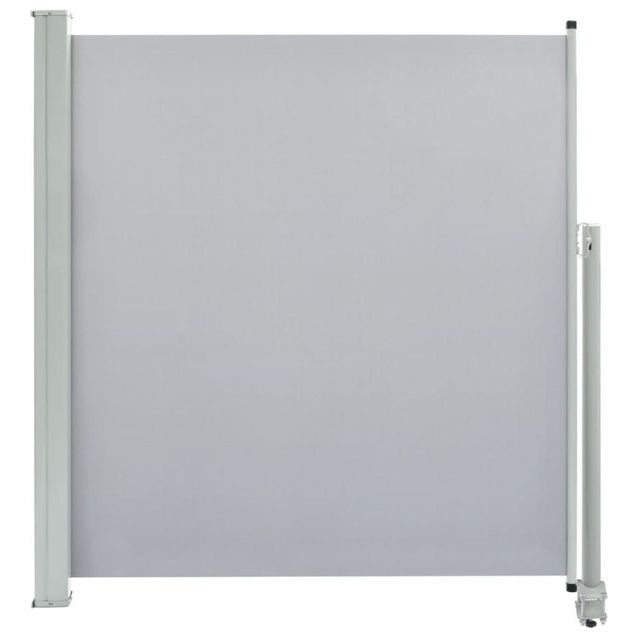 Sisäänvedettävä terassin sivumarkiisi, 140 x 300 cm, harmaa