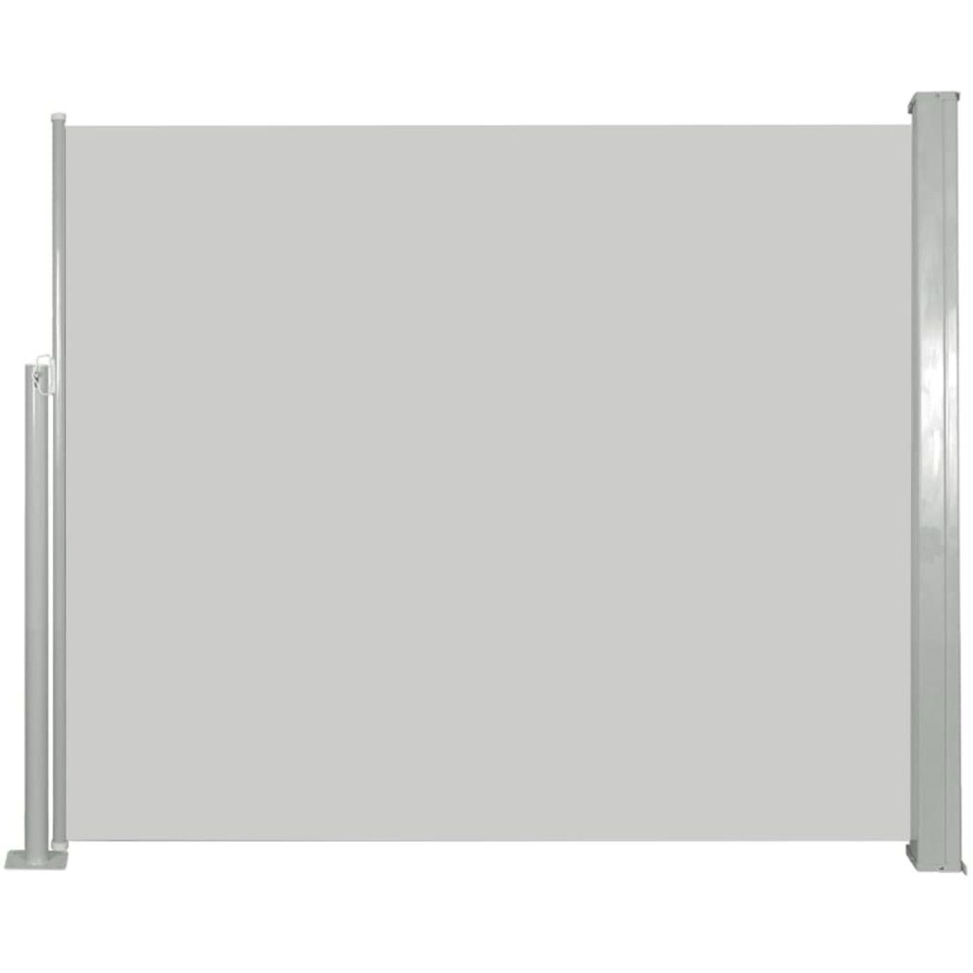 Sisäänvedettävä sivumarkiisi 120 x 300 cm kerma
