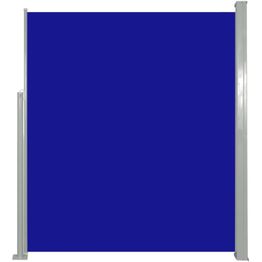 Sisäänvedettävä sivumarkiisi 160x500 cm sininen
