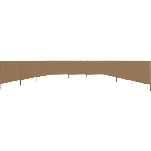 Tuulensuojakangas 9 paneelilla, 1200x120 cm, ruskeanharmaa