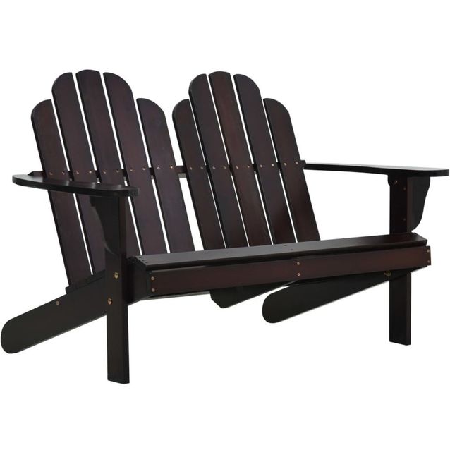Tupla Adirondack-tuoli, ruskea