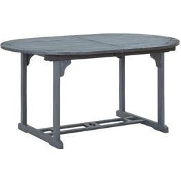 Puutarhapöytä 200x100x74 cm harmaa akaasiapuu