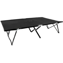 Kahden hengen kokoontaitettava aurinkotuoli musta