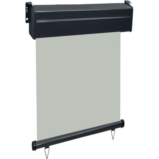 Parvekkeen sivumarkiisi, 60x250 cm, harmaa