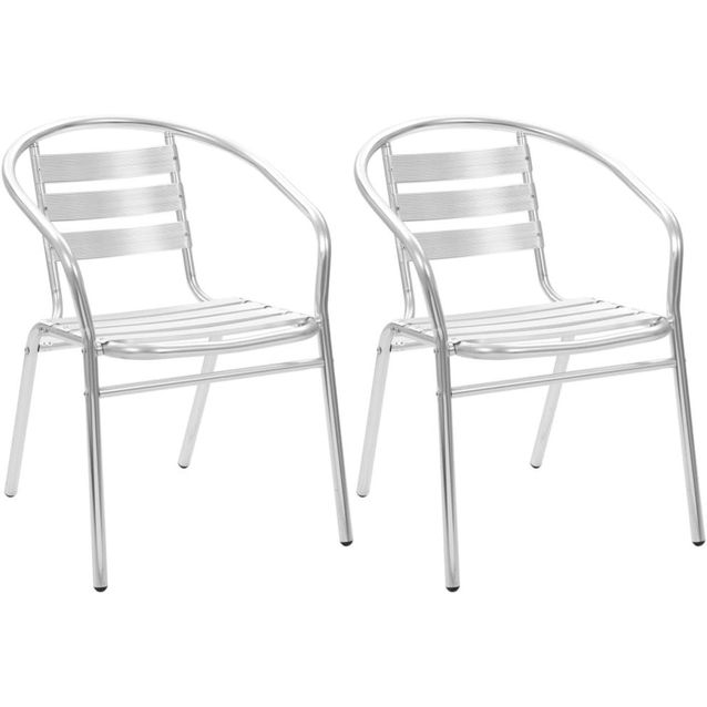 Pinottavat ulkotuolit 2 kpl, alumiini