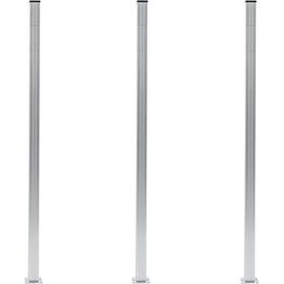 Aitatolpat 3kpl alumiini 185cm