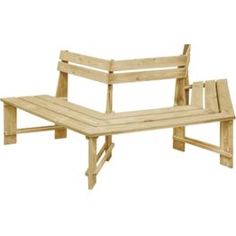 Puutarhapenkki 87x240x208 cm kyllästetty mänty