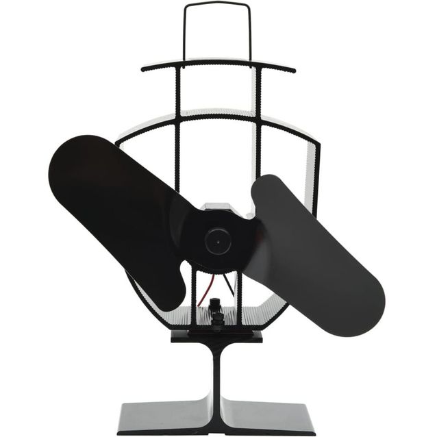 Lämmöllä toimiva hellatuuletin, 2 lapaa, 220x155x90cm