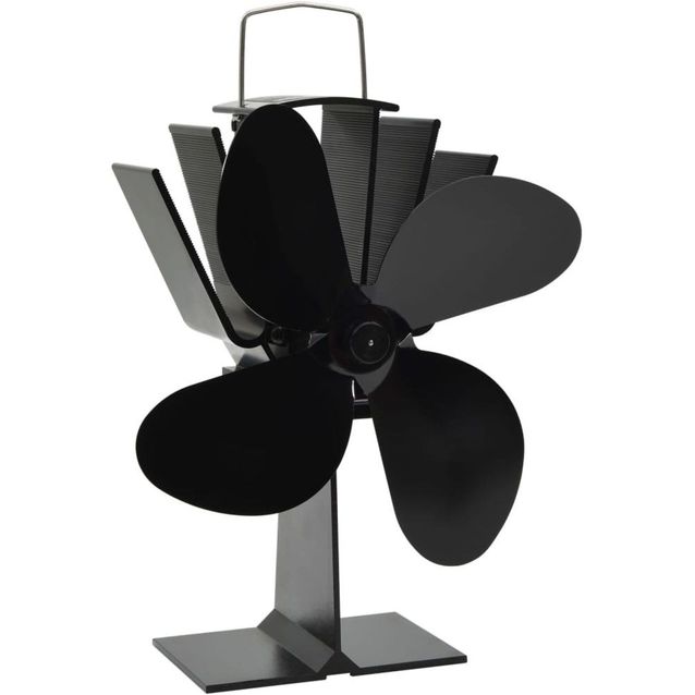 Lämmöllä toimiva hellatuuletin, 4 lapaa, 220x210x90cm