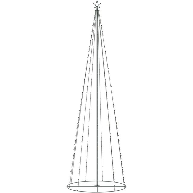 Kartiojoulukuusi, 330 lämpimän valkoista LED-valoa, 100x300cm