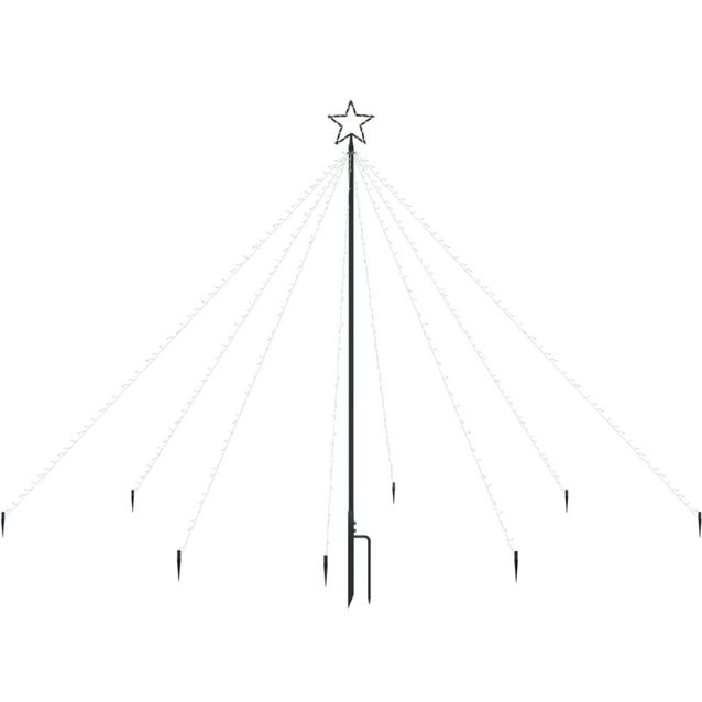 Joulukuusen valot sisä-/ulkokäyttöön, 400 LED-valoa, 2,5 m