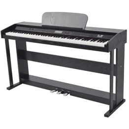 Sähköpiano FinePRICE, 88 kosketinta, pedaalit, melamiinilevy, musta