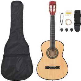 Klassinen kitara FinePRICE, 8-osainen setti, aloittelijalle, 3/4 36", laukku mukana, eri väreillä