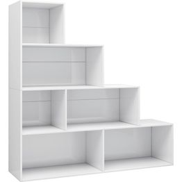 Kirjahylly/tilanjakaja valkoinen, 155x24x160 cm