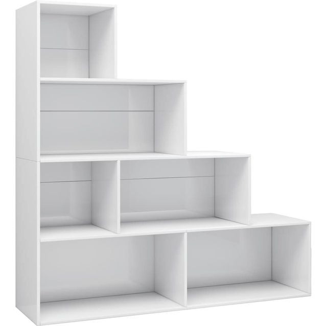 Kirjahylly/tilanjakaja valkoinen, 155x24x160 cm