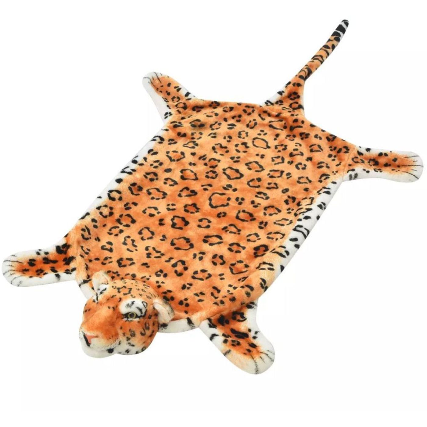 Taljamatto leopardi 139cm plyysi ruskea