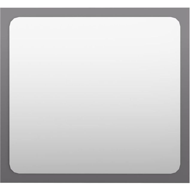 Kylpyhuonepeili, korkeakiilto musta, 40x1,5x37 cm, lastulevy