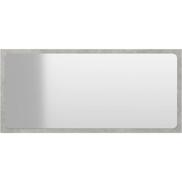 Kylpyhuonepeili, betoninharmaa, 80x1,5x37 cm, lastulevy